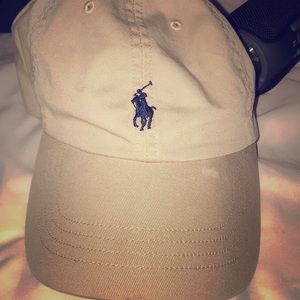 Tan polo adjustable hat
